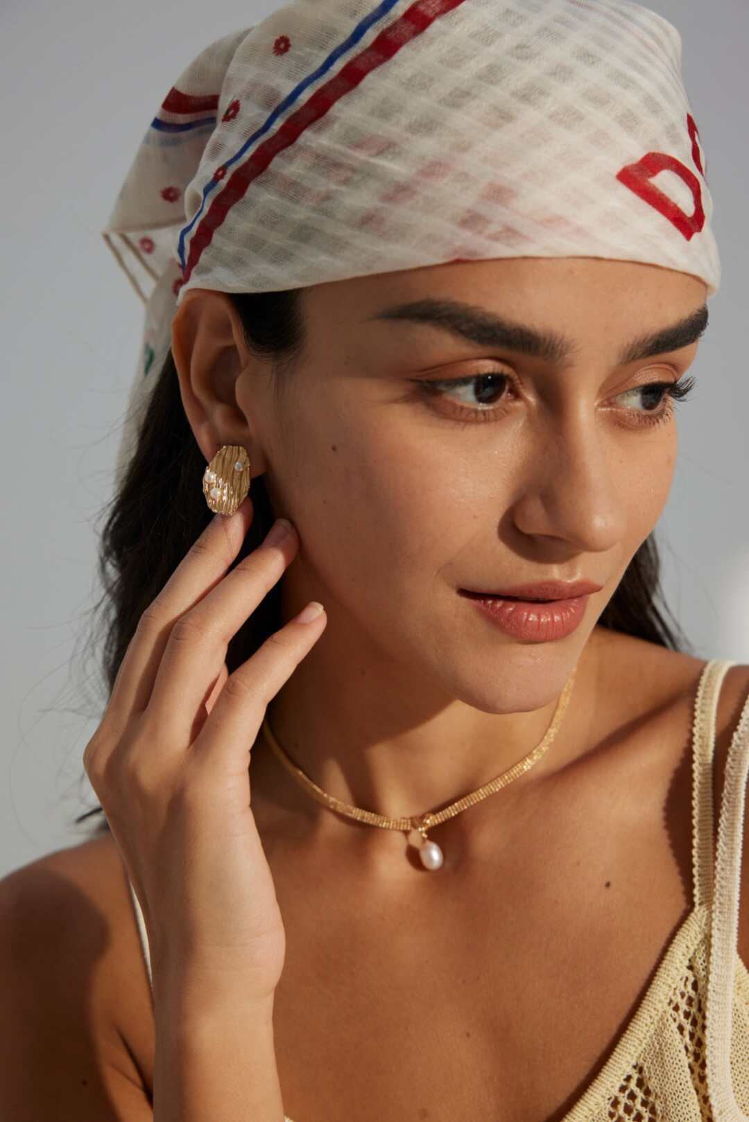 Irregular Vintage Pearl Earrings