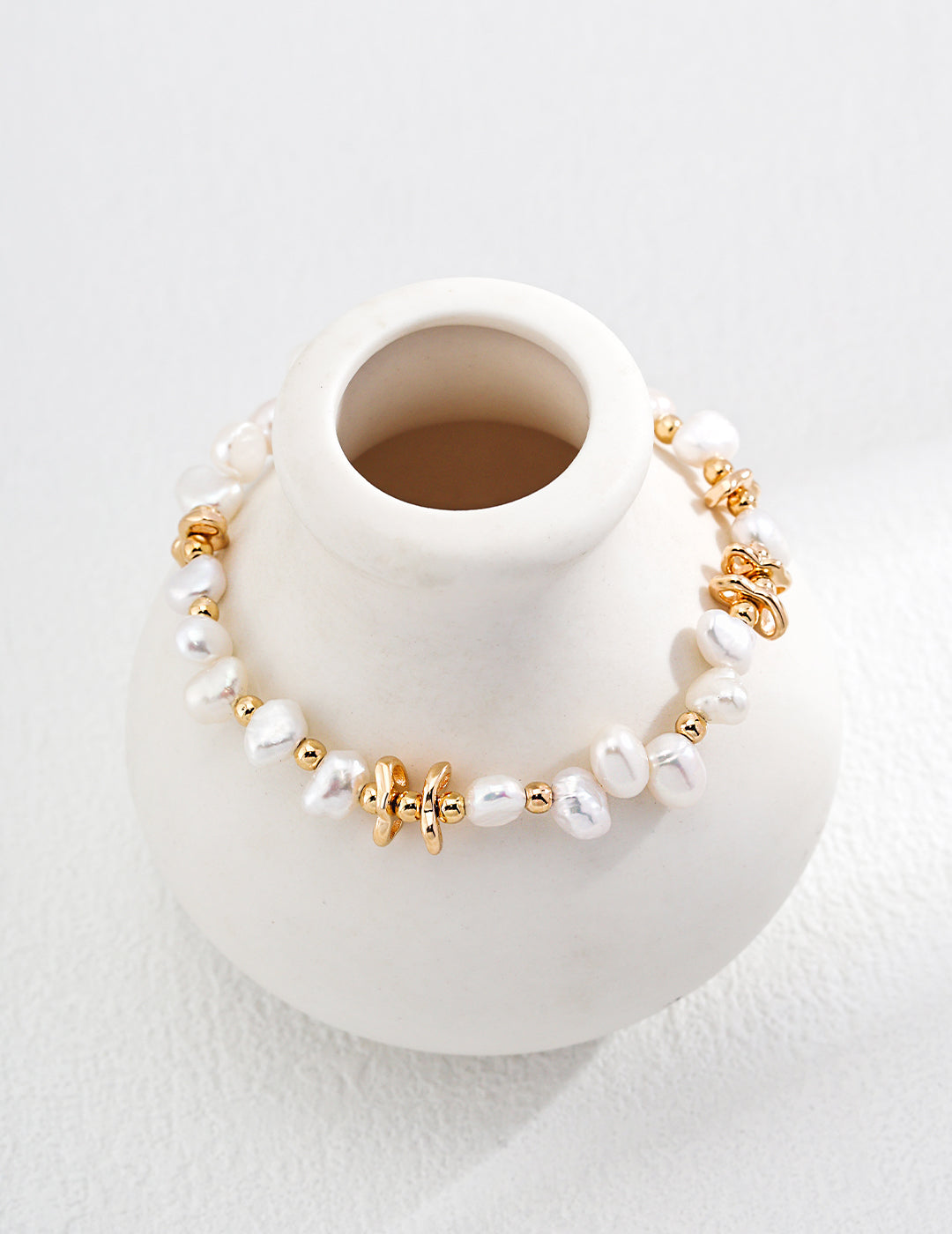 Retro Style Natural Pearl Bracelet