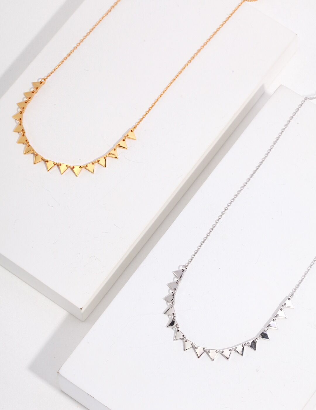 Popular Silver Triangle Necklace
