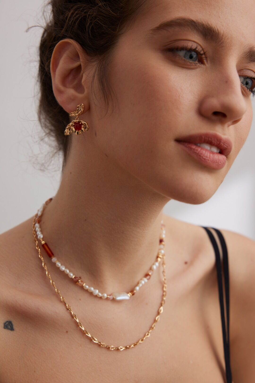 Sterling Silver Agate Earrings